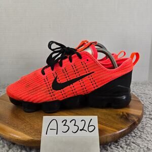 Nike Air Vapormax Flyknit 3 GS Flash Crimson Red Casual Daily Sneaker Kids 7y